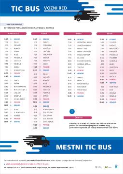 TIC BUS VOZNI RED